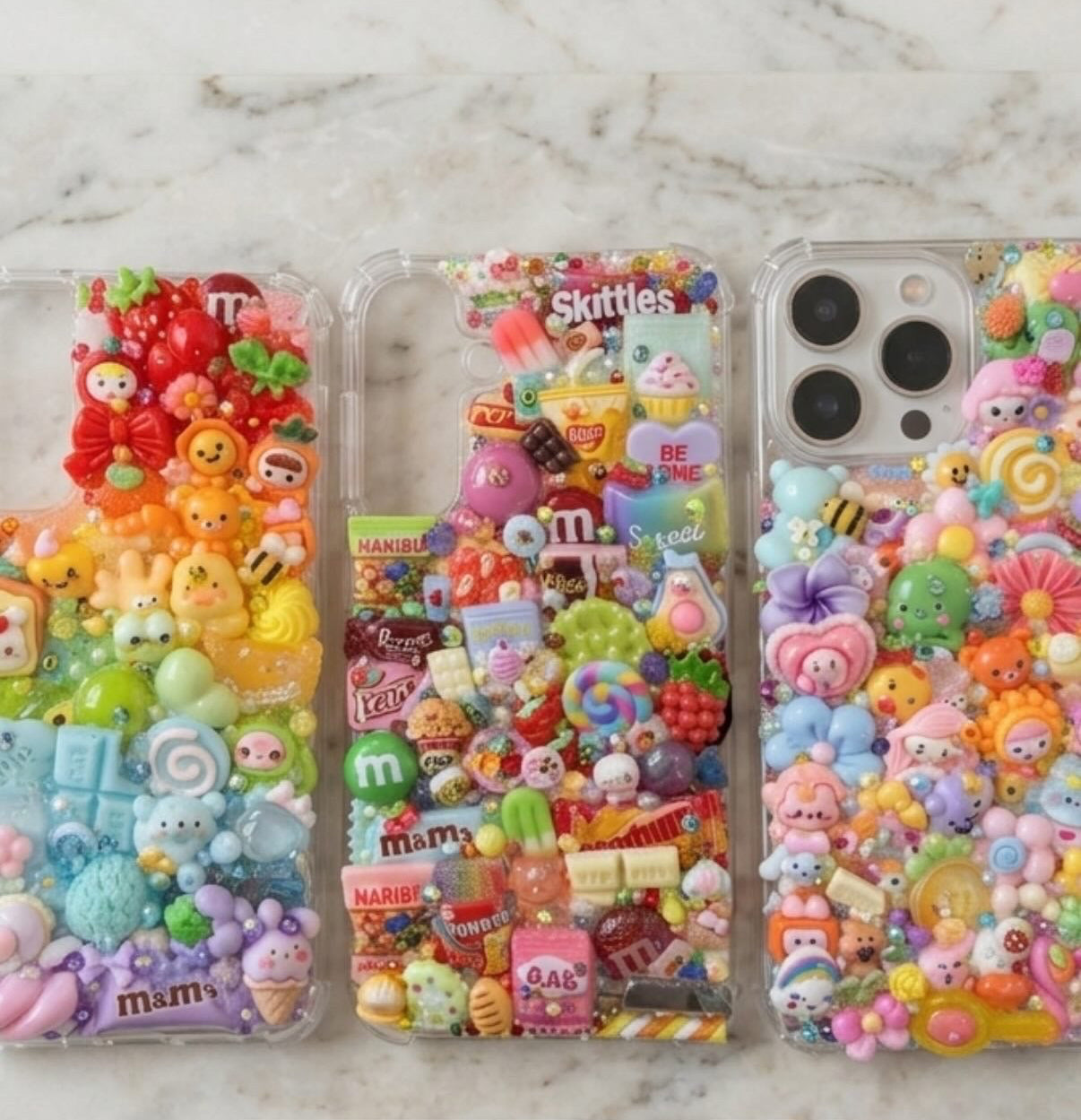 MAXI KAWAII : Coque customisée ultra mignonne en relief 🎀