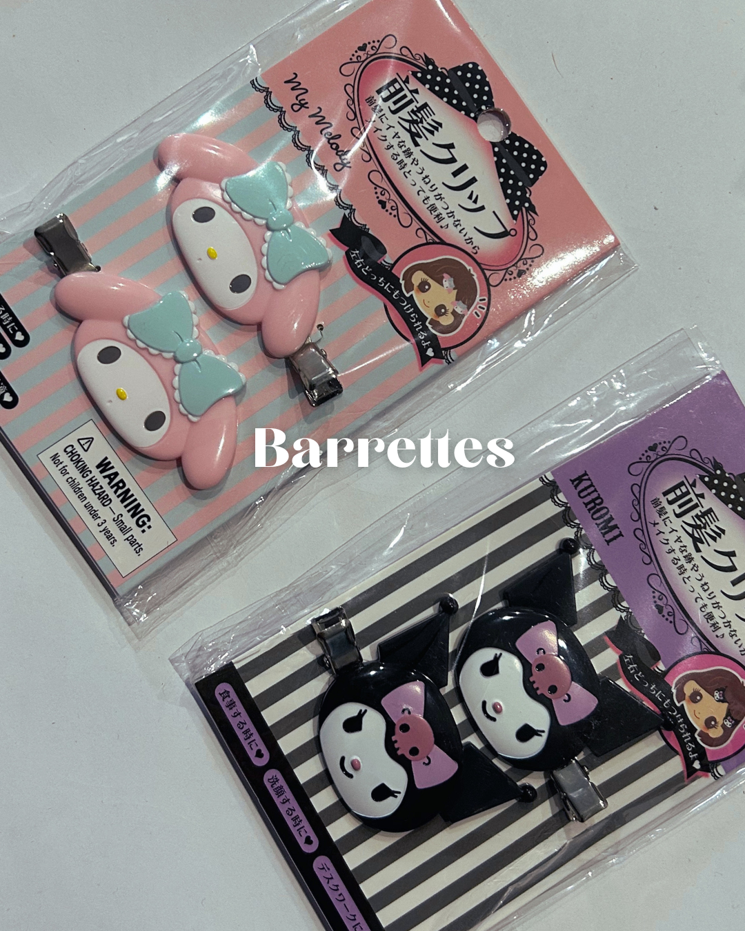 SANRIO - lot de 2 barrettes