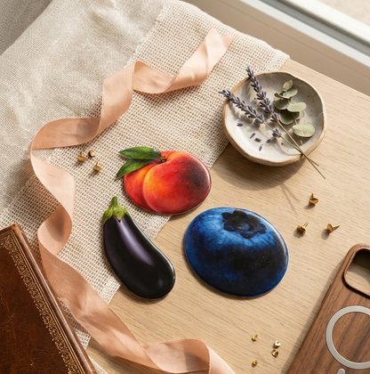 🍒 Collection Fruitée – Grip 3D Kawaii