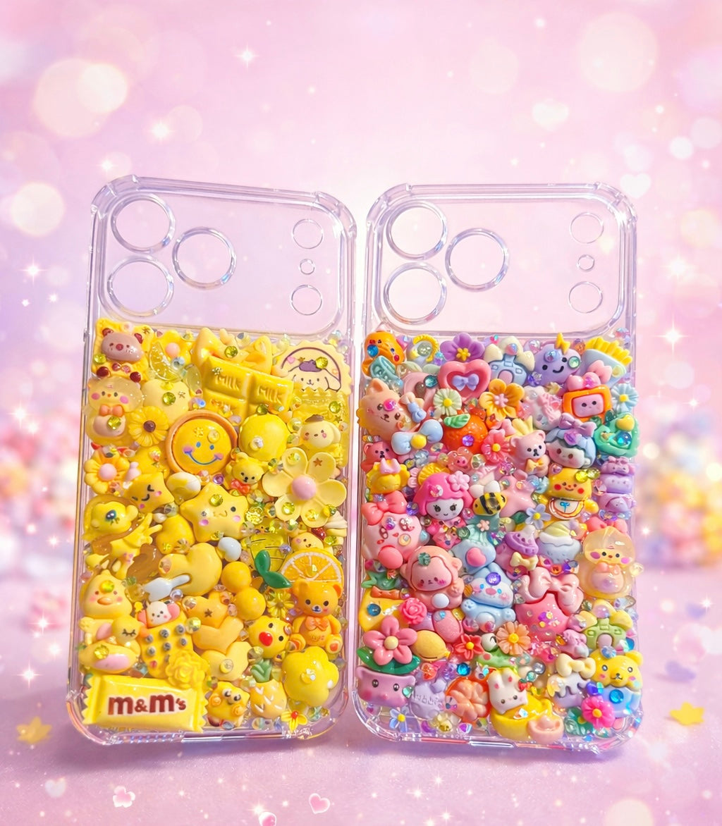MAXI KAWAII : Coque customisée ultra mignonne en relief  🎀