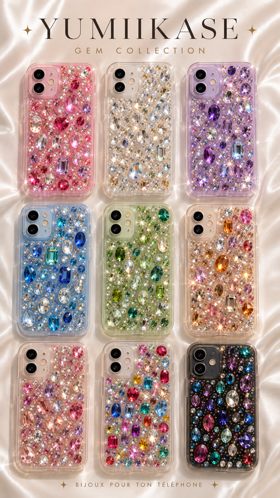 GEM - La coque bijou et strass 💠