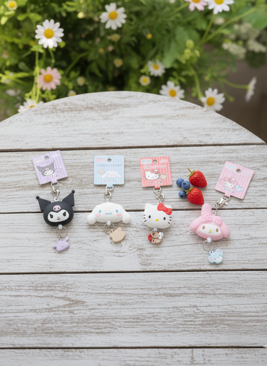 Nos porte clés rétractables Sanrio Kawaii🐱