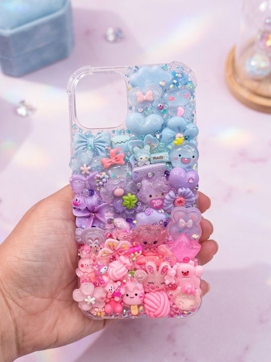 MAXI KAWAII : Coque customisée ultra mignonne en relief  🎀