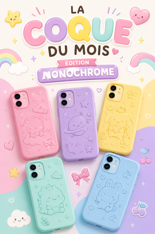 ✨ La coque du mois ✨ Édition monochrome 🎵