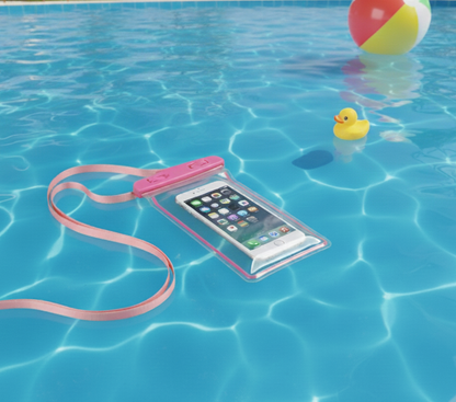 Pochette à cordon 100 % étanche et tactile !