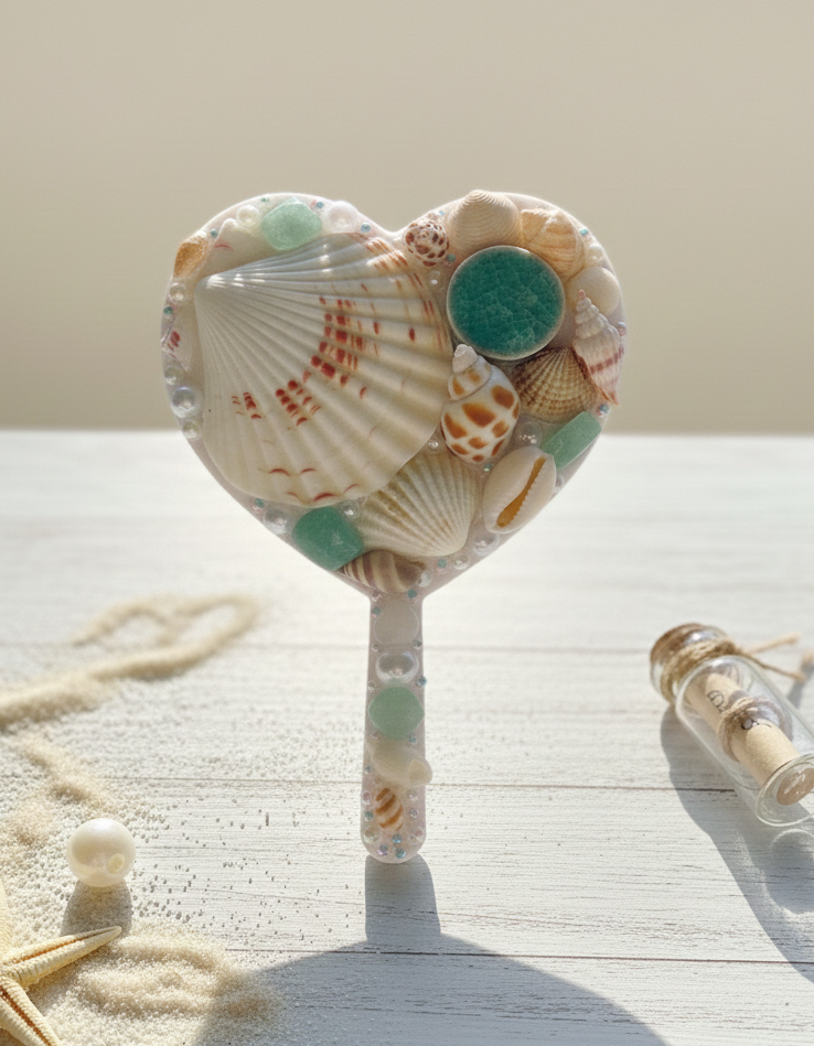 Seashell : Notre miroir de sirène en coquillage véritables 🐚