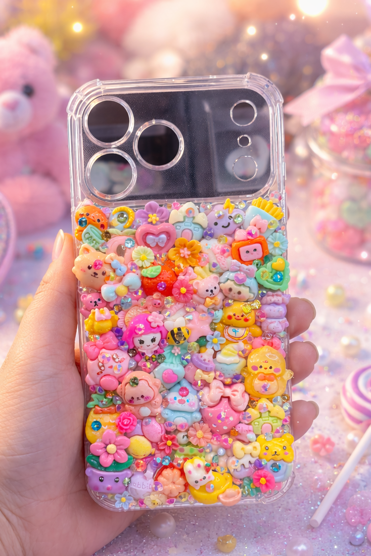 MAXI KAWAII : Coque customisée ultra mignonne en relief  🎀