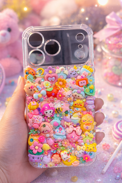 MAXI KAWAII : Coque customisée ultra mignonne en relief  🎀