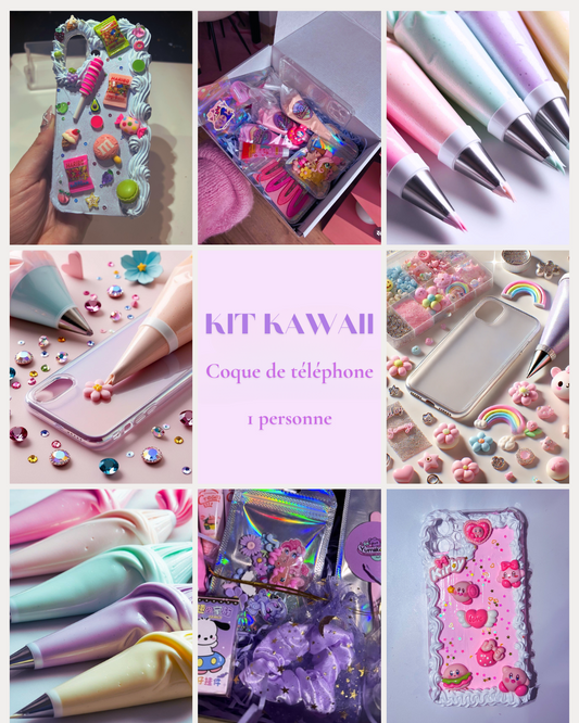 Kit DIY Personnalisable pour Coque de Téléphone – Créez votre Design Kawaii Unique !