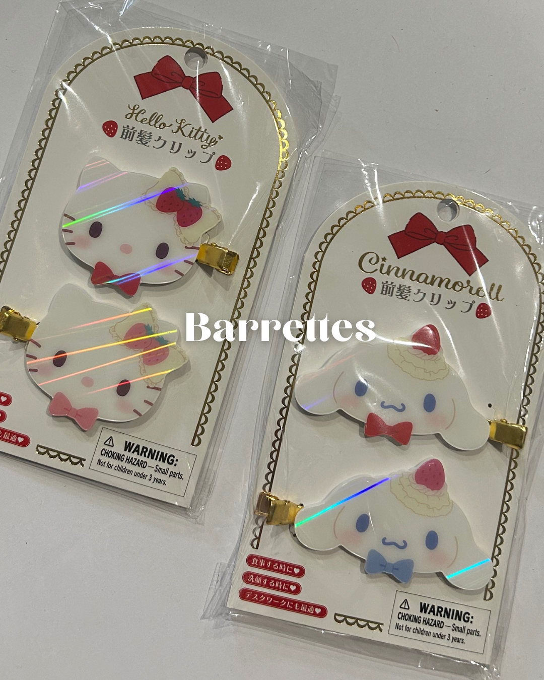 SANRIO - lot de 2 barrettes