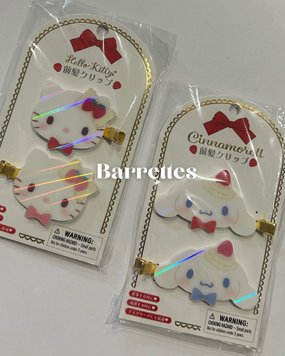 SANRIO - lot de 2 barrettes