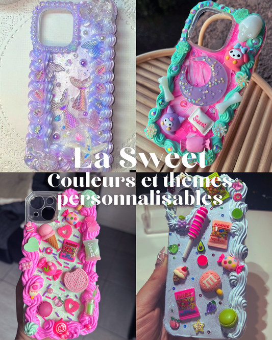 La Sweet - Coque avec fond lisse et contours en relief