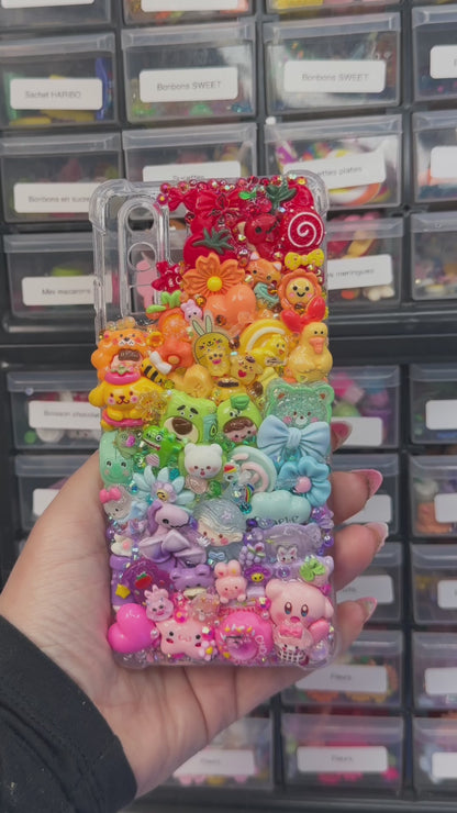 MAXI KAWAII : Coque customisée ultra mignonne en relief  🎀